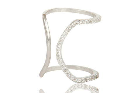 Halo Style Fashion Double Knuckle Ring