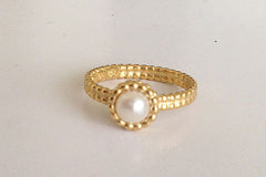 White Pearl Ring
