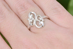 Swirl Sterling Silver Ring