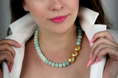 Gold amazonite necklace