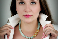 Gold amazonite necklace