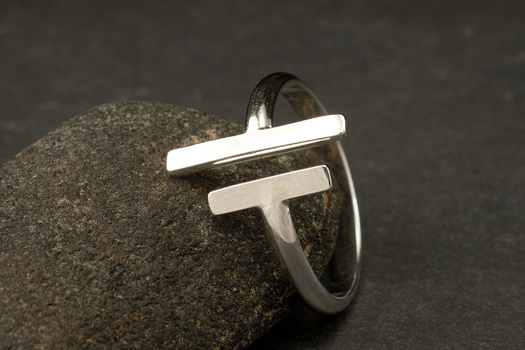Parallel Bars - Sterling Silver Ring