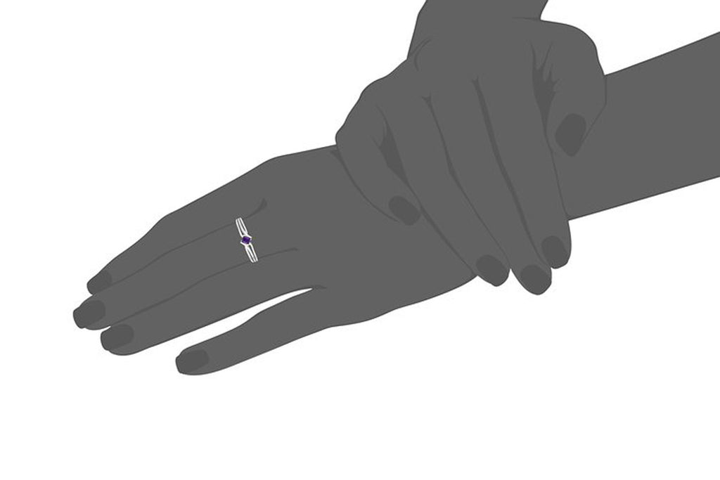 Sterling Silver Gemstone Ring (0.25 cttw)