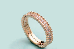 Eternal Beaded Rose Gold Ring