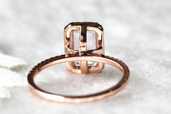 Handmade Pink Morganite Engagement Ring