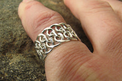 Spiral Woven Argentium Sterling Silver Ring
