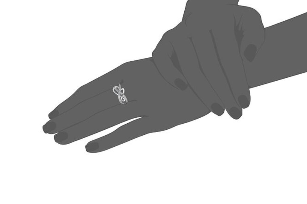 Sterling Silver 1/4cttw Diamond Heart Ring