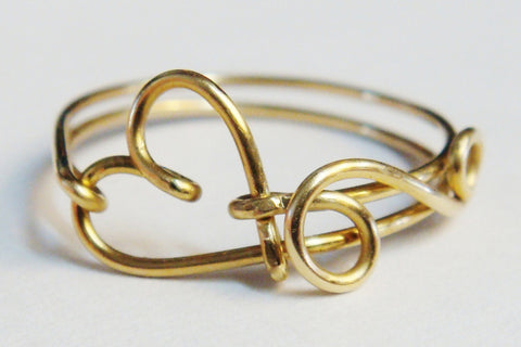 Heart love ring