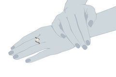 Sterling Silver 9mm Freshwater Cultured Pearl and Black Diamond Bypass Ring, Size 7