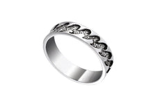 Simple Design Band Sterling Silver Ring