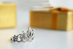 925 sterling silver princess crown ring