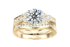 Contour engagement ring
