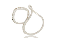 Halo Style Fashion Double Knuckle Ring