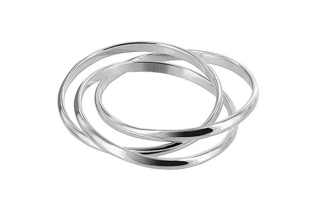 925 Sterling Silver Triple Band Thumb Ring
