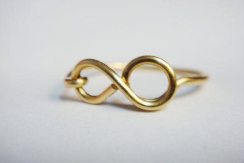 Gold infinity ring