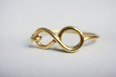 Gold infinity ring