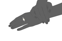 Sterling Silver, Freshwater Cultured White Pearl, and White Topaz Ring (9-9.5mm)