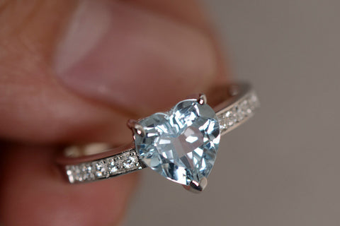 Natural Aquamarine Ring