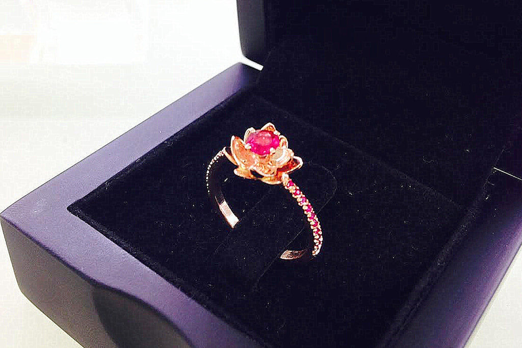 Flower Engagement Ring