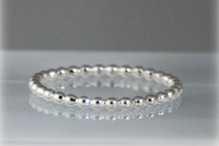 Stacking silver ring