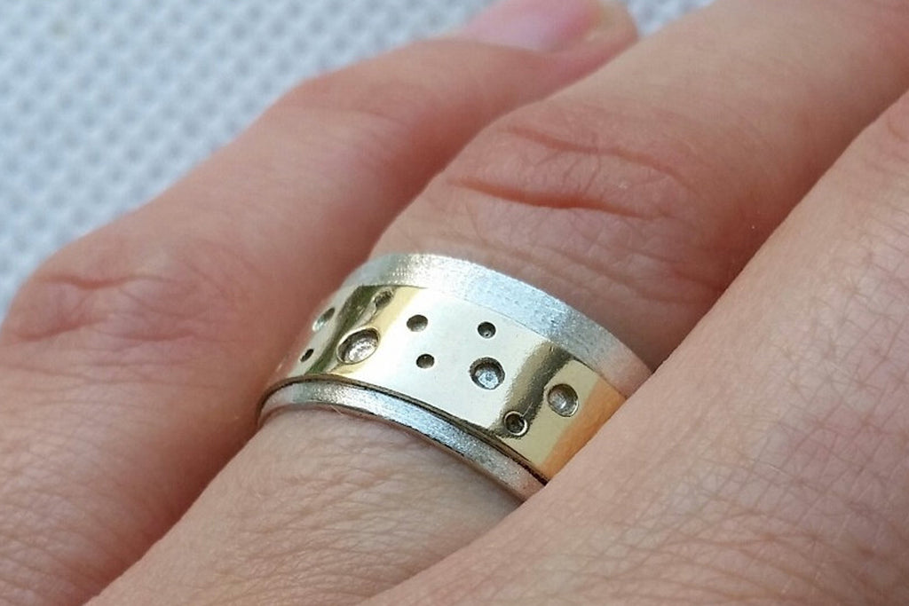 Silver and Gold Wedding Band