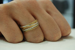 Diamond Engagement Ring 14k Yellow And White Gold