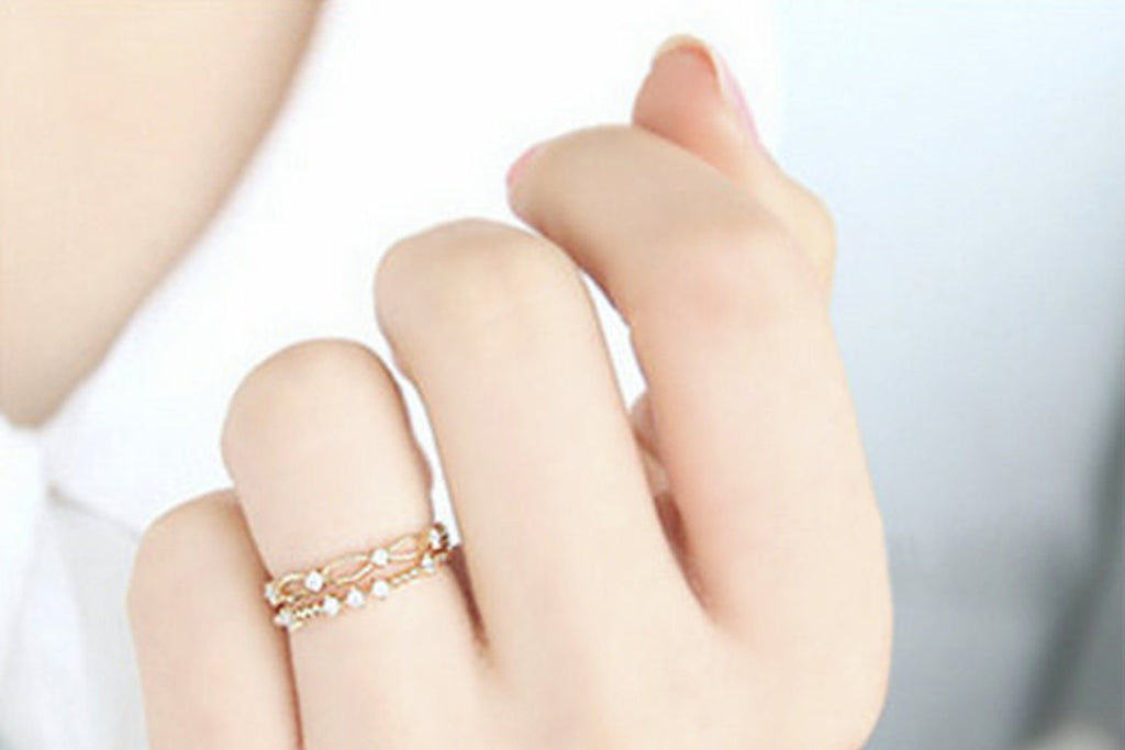 Passion 925 silver 14k gold plated ring