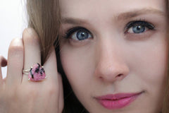 Rhodonite ring