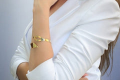 Gold snake bracelet