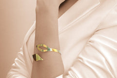 Gold snake bracelet