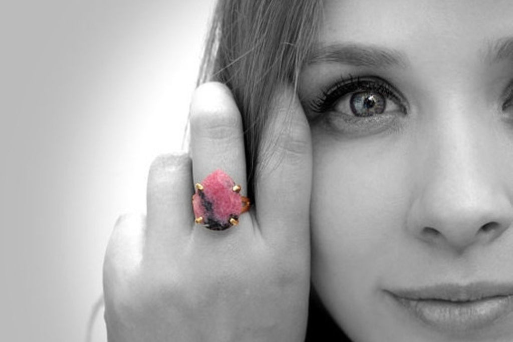 Rhodonite ring