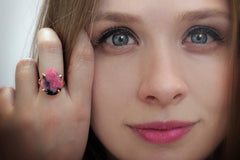 Rhodonite ring