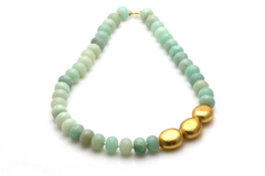 Gold amazonite necklace