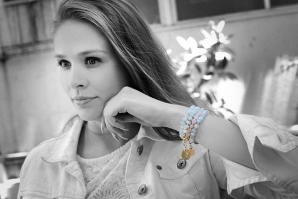 Rose quartz Birthstone bracelet