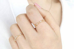 Passion 925 silver 14k gold plated ring