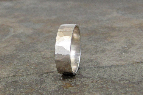 Hammered Silver Ring