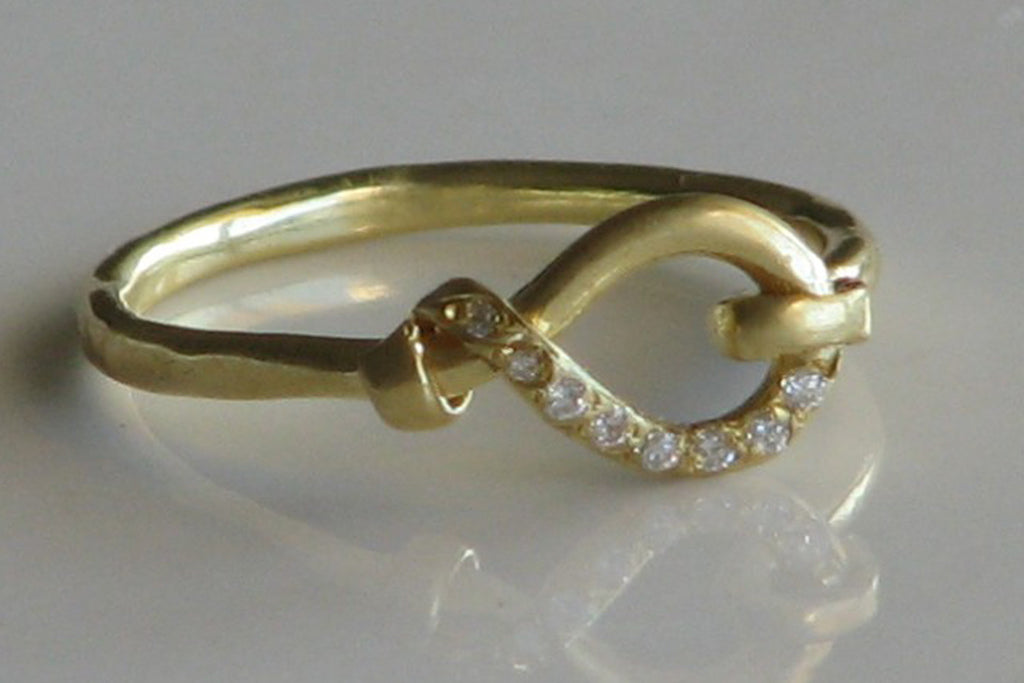 Tie Knot Engagement Ring