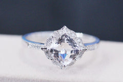 VS 7mm Morganite Ring