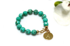 Engraved Turquoise bracelet