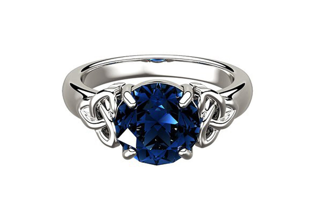 Sterling Silver Irish Celtic Trinity Knot Ring