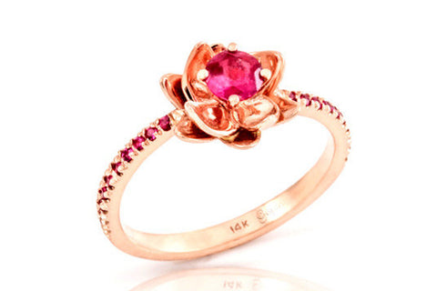 Flower Engagement Ring