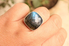 Natural Labradorite Ring