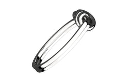 Silver Plated Celtic Double Love Knot Ring Symbolizes Unity and Protection