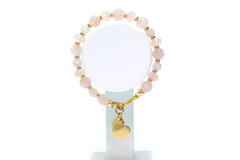 Rose quartz Birthstone bracelet