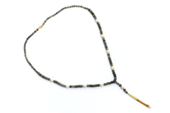 Gold tassel necklace