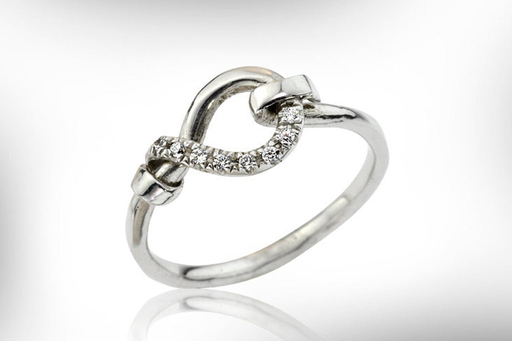 Tie Knot Engagement Ring