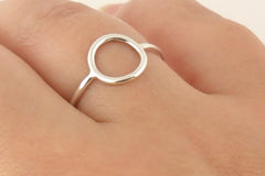 Sterling Silver Circle Ring