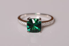 Emerald Ring Gemstone Engagement Ring