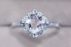 VS 7mm Morganite Ring