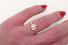 White Pearl Ring